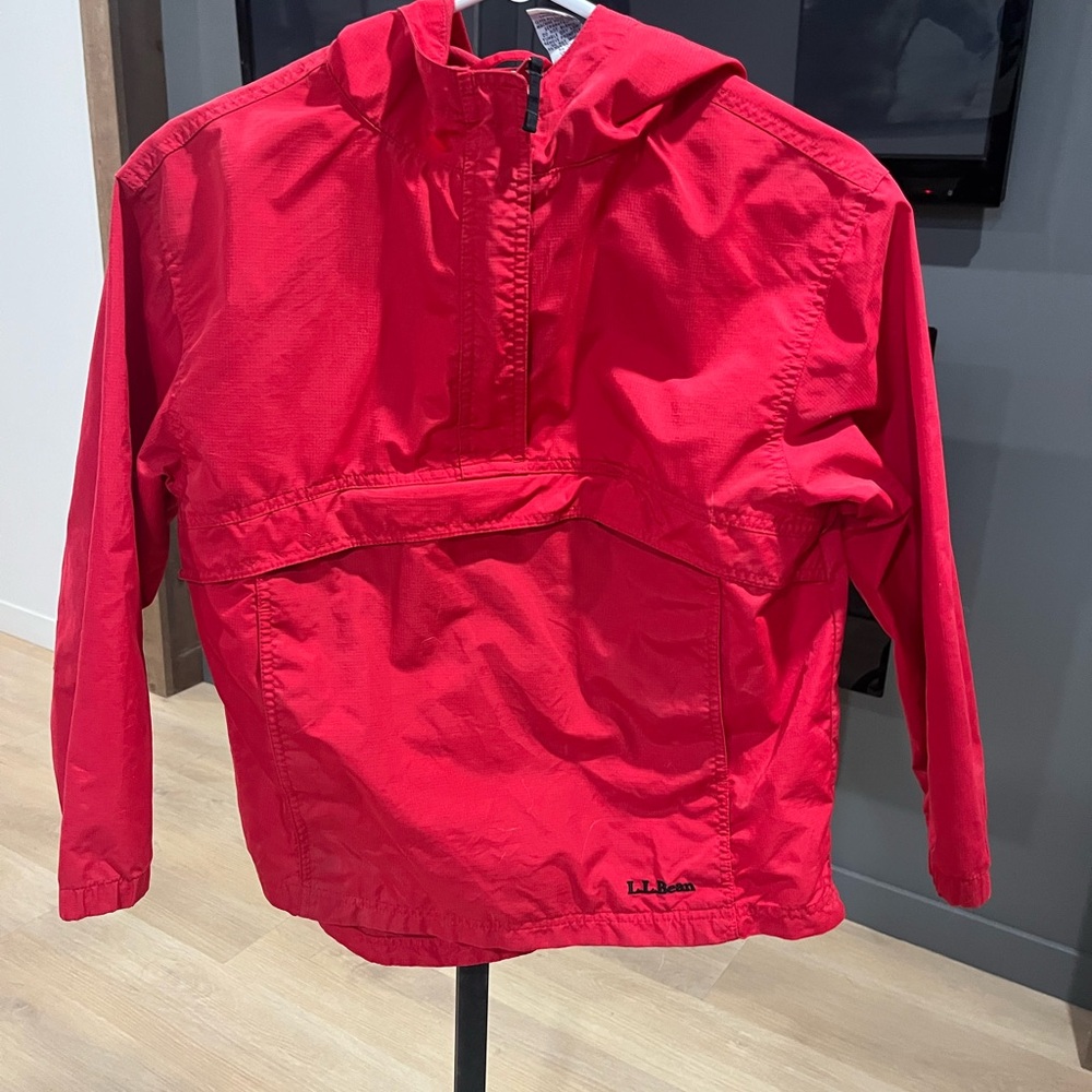 L.L. Bean Red Windbreaker Jacket